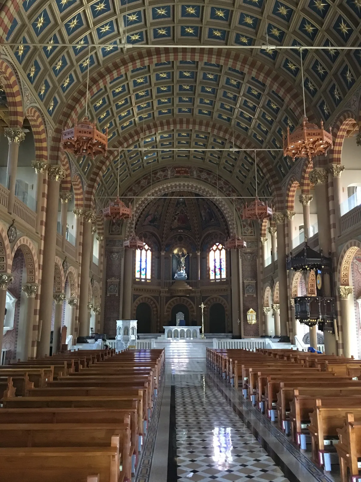 Interior of Assumption Cathedral in Bangkok